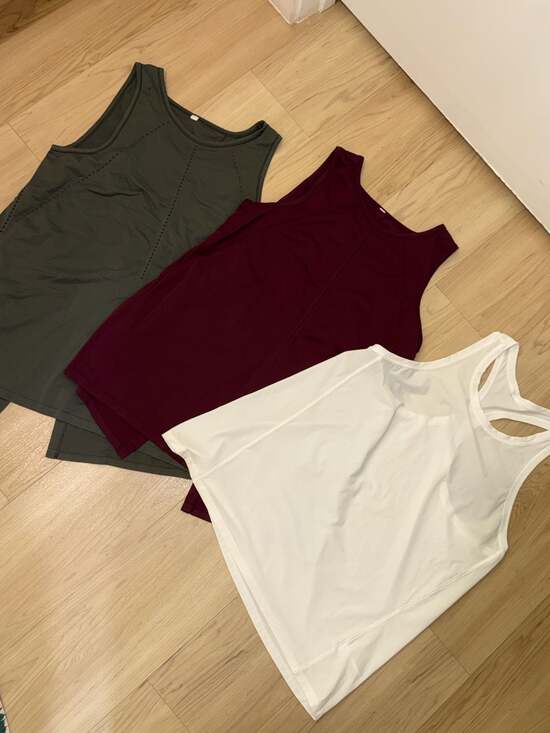 Athleta Tops - Athleta With Ease Hybrid Tank, Set of 3 Workout Tanks